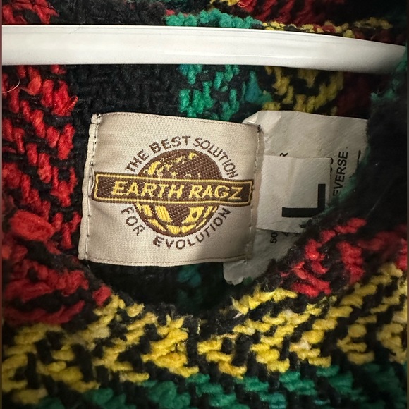 EARTH RAGZ MEXICAN HOODIE RASTA - Picture 2 of 3